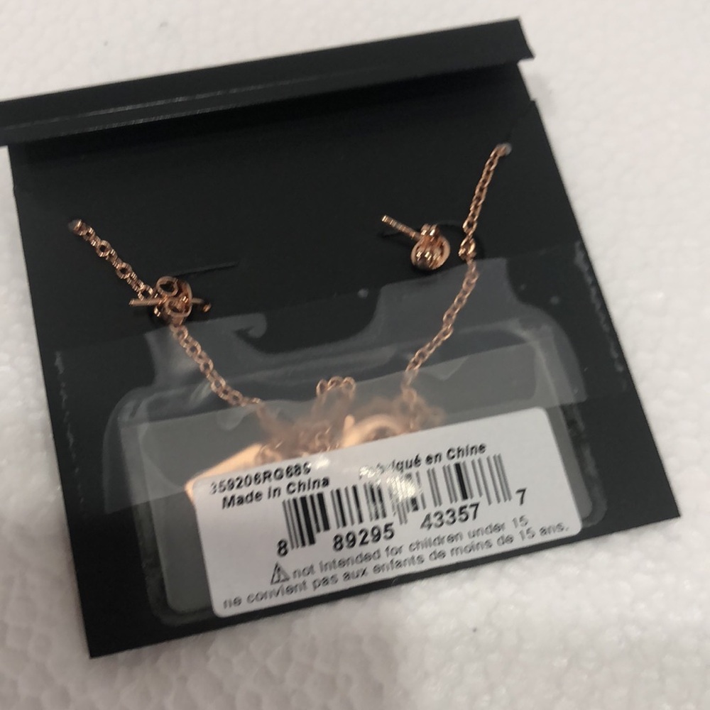 Coach Rose Gold Floral Necklace - Picture 3 of 3